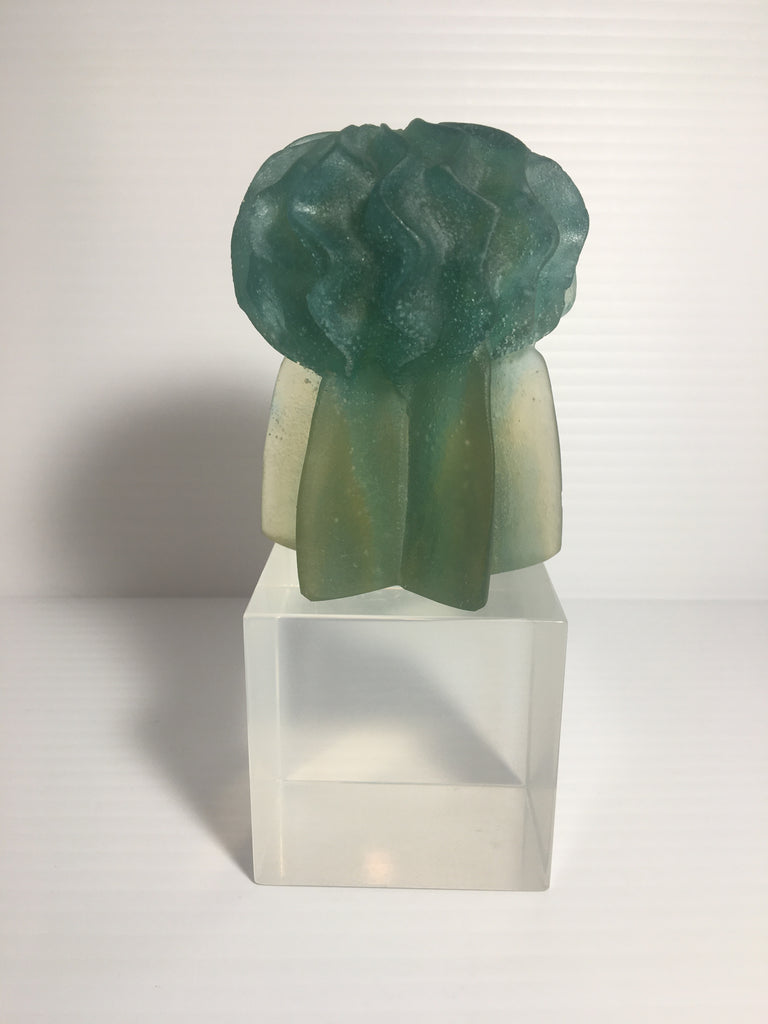 Beautiful Daum Pate de Verre Art Glass Signed "Sea Creature" Sculpture