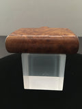 Vintage Hand Crafted Burl Wood Cigarette Case/Snuff Box