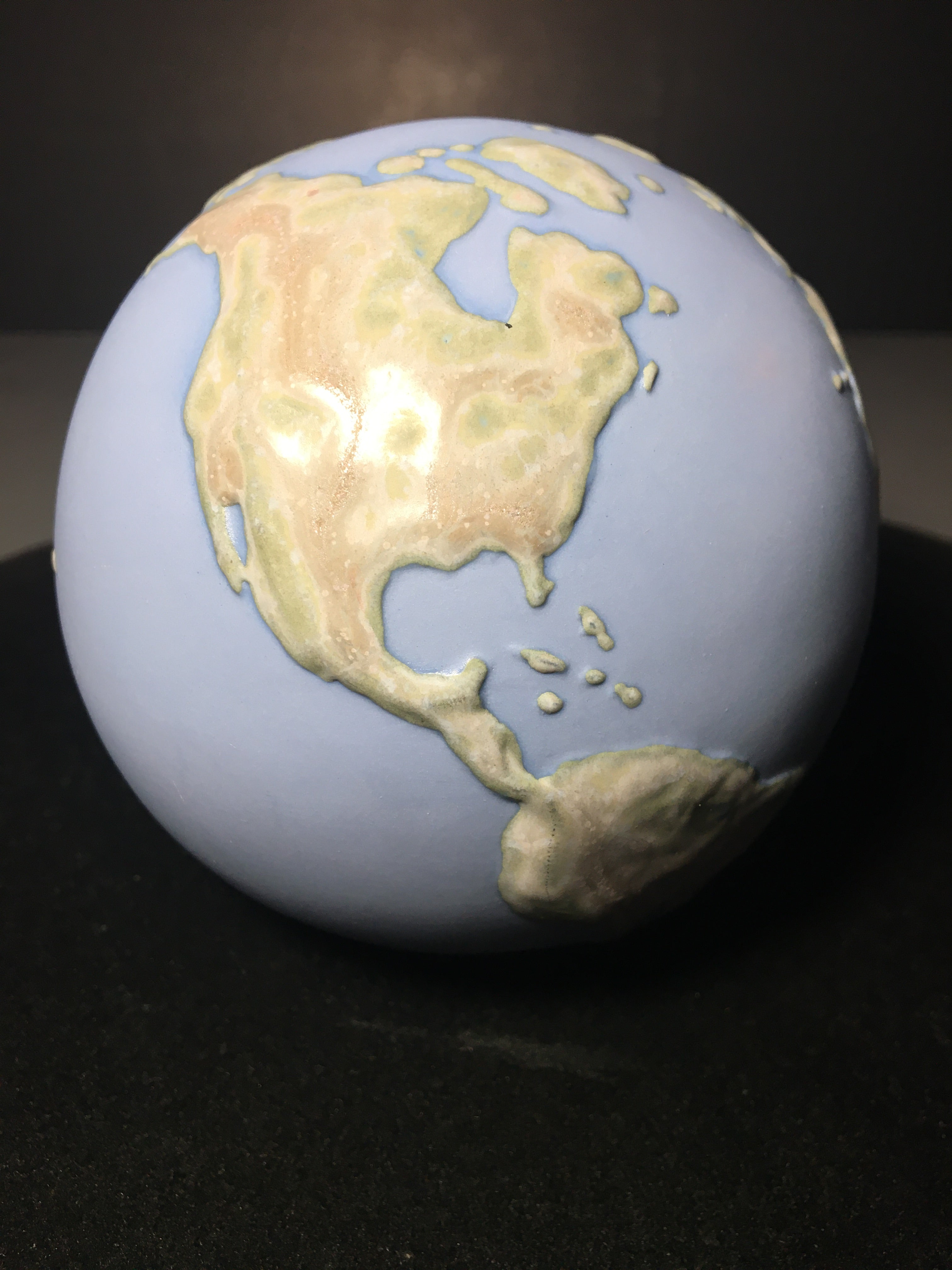 Smithsonian Blue Mineral Globe Paperweight
