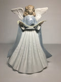 Lladro Porcelain Angel Tree Topper with Scroll #5719