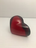 Amore De Christofle Red Crystal Heart Paperweight