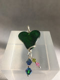 Karen Nan Designs Art Glass Heart Pendant