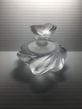 Stunning Lalique Frosted Crystal "Samoa" Perfume Bottle