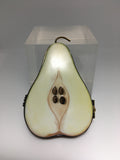 Limoges Half Pear Porcelain Trinket Box