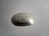 Handmade Sterling Silver Deer Pin