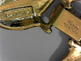 Vintage Napier 16" Gold Toned Leaf Choker Necklace