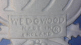 Wedgwood Blue Jasperware Heart Shaped Box and Christmas 1999 Bell