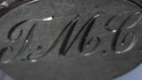 Vintage Edwardian Mesh Watch Fob - Monogrammed  " T M C " 1909
