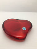 Gorgeous Vintage Tiffany & Co. Red Crystal Heart Paperweight